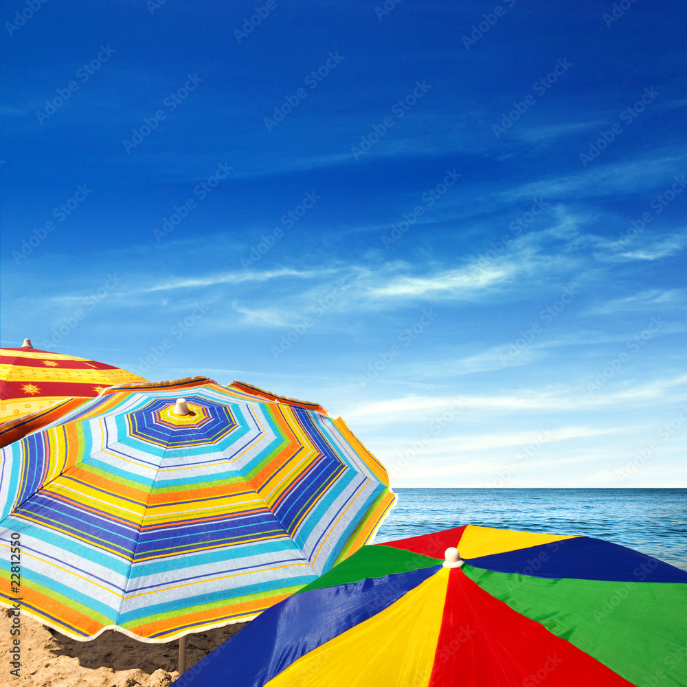 Fototapeta premium Colorful Sunshades