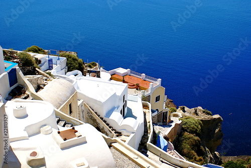 Architecture on Santorini island, Greece