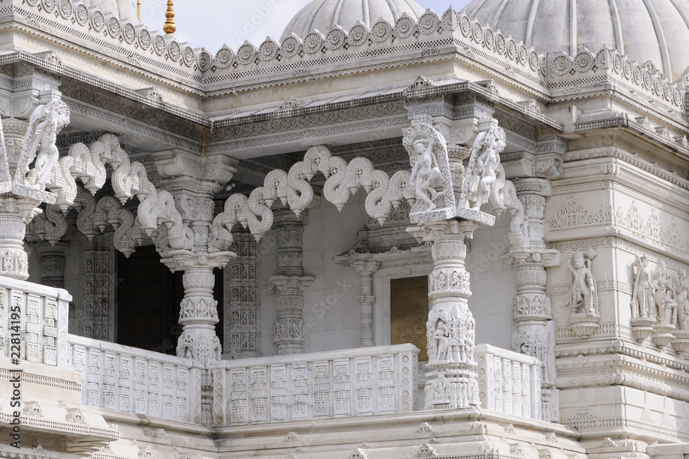architectural details of religious monument from London