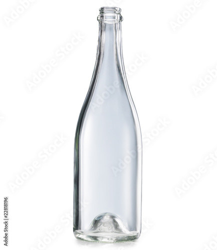 Bottiglia di vetro vuota photo