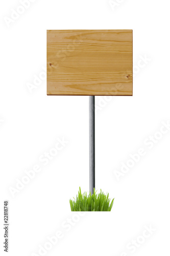 Holzschild