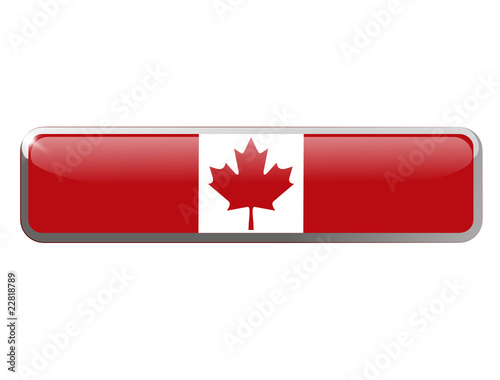 bouton web ou vignette drapeau du canada design photo