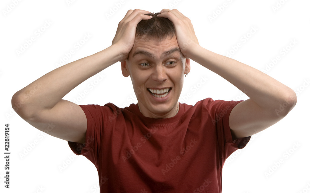Very surprised young man Very surprised young man