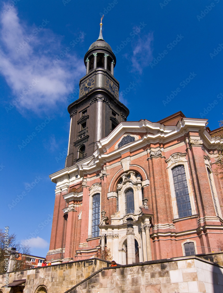 Obraz premium St. Michaelis, Michel, Hamburg