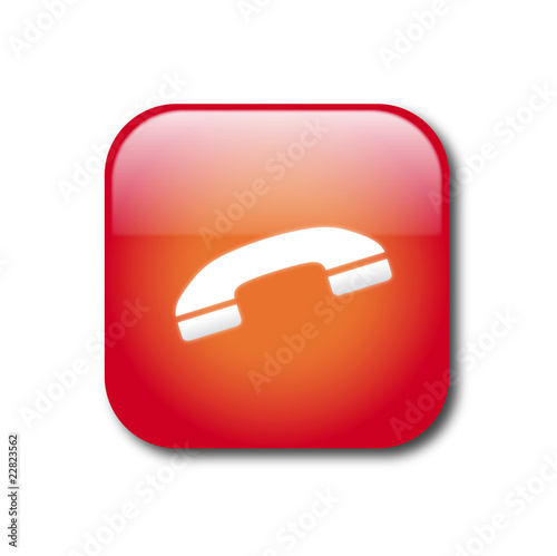 Red telephone sign vector