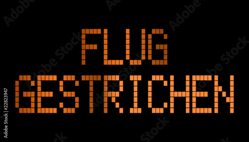 Flug gestrichen
