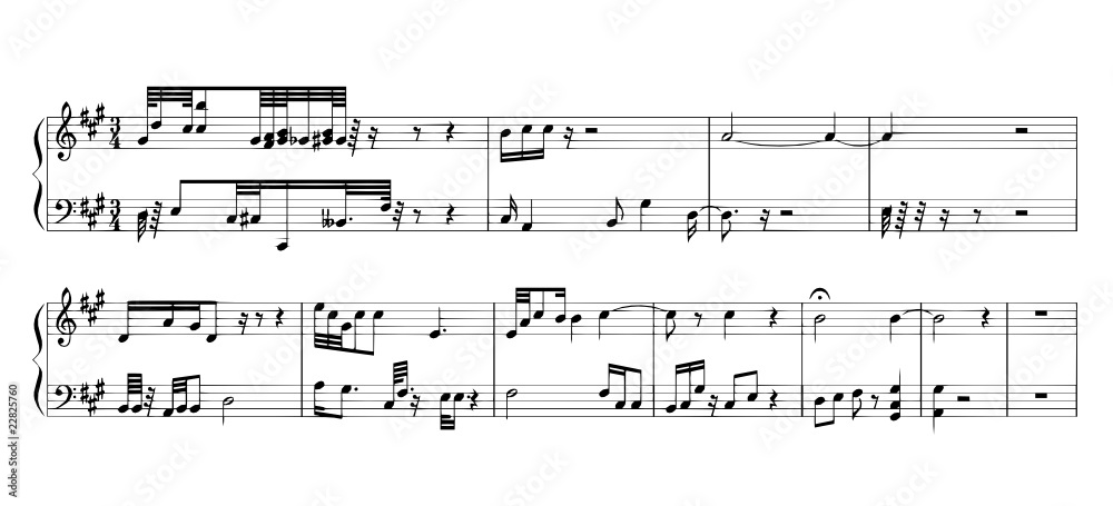 Obraz premium music notes