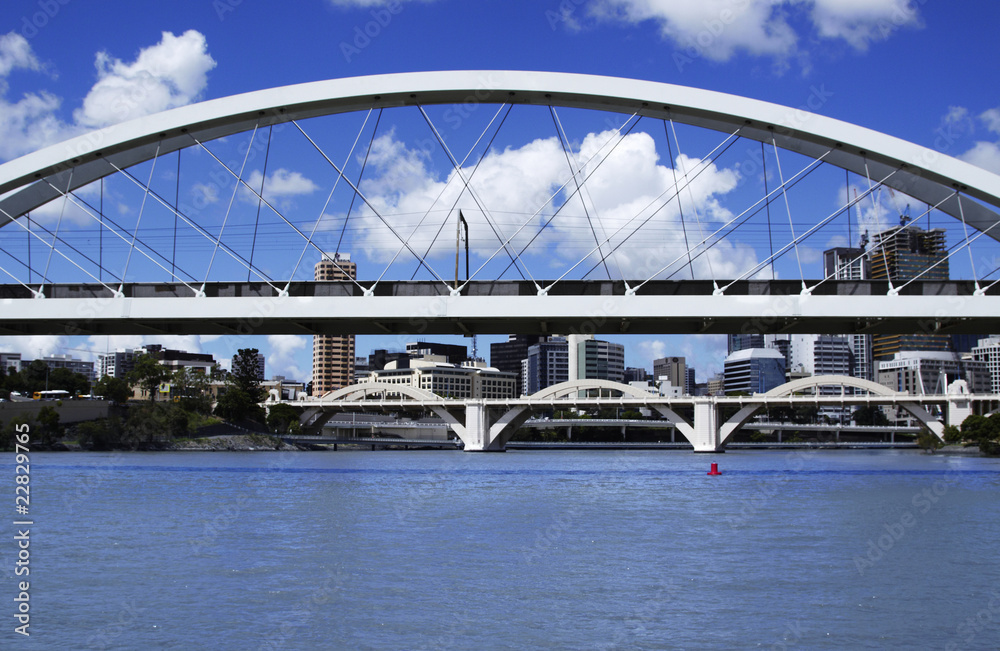 Fototapeta premium Brisbane River, Goodwill Bridge