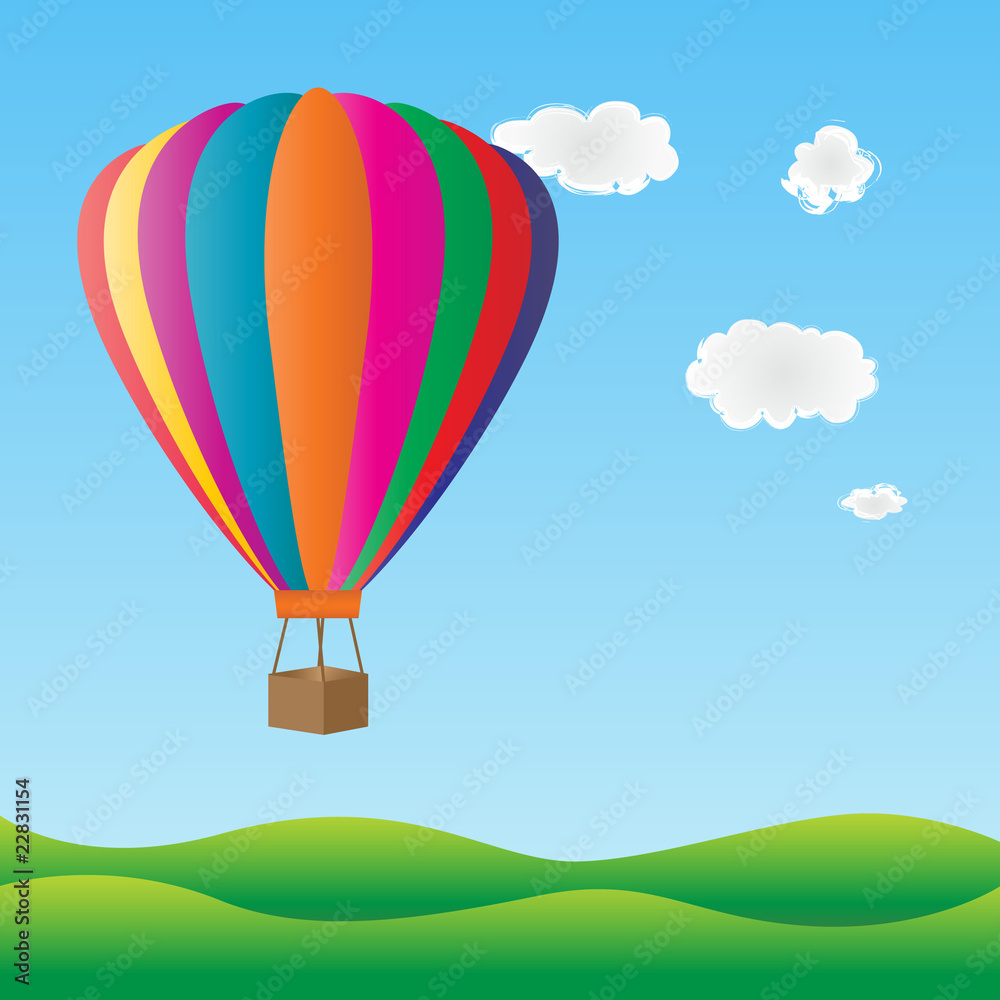 Obraz premium Colorful hot air balloon