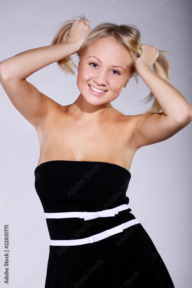Fototapeta premium woman in evening dress