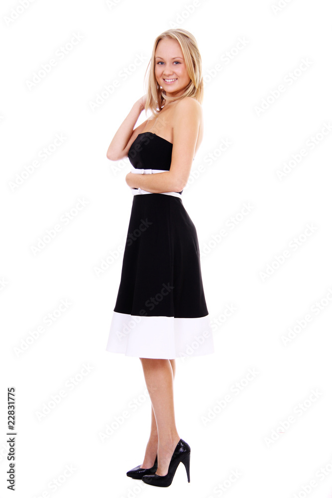 Full length of a beautiful young lady in dress Full length of a beautiful young lady in dress