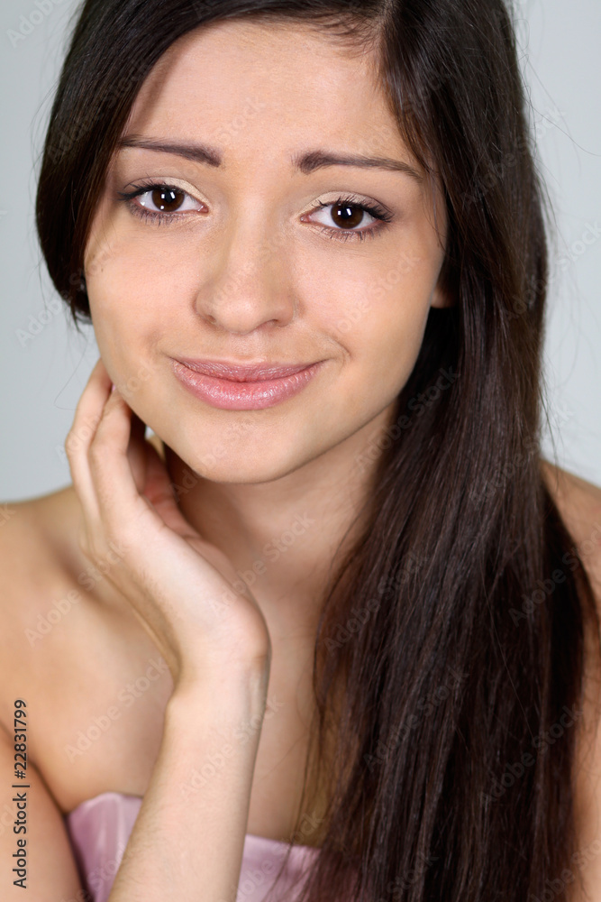 Closeup portrait of an attractive woman Closeup portrait of an attractive woman