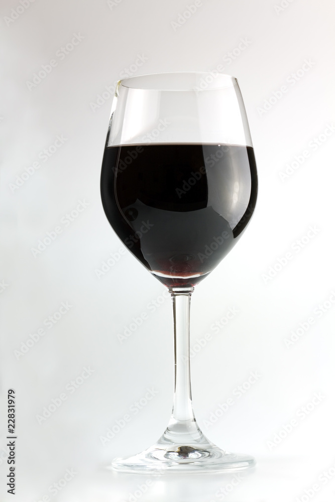 Glas Rotwein Glas Rotwein