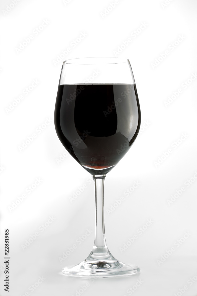 Glas Rotwein Glas Rotwein