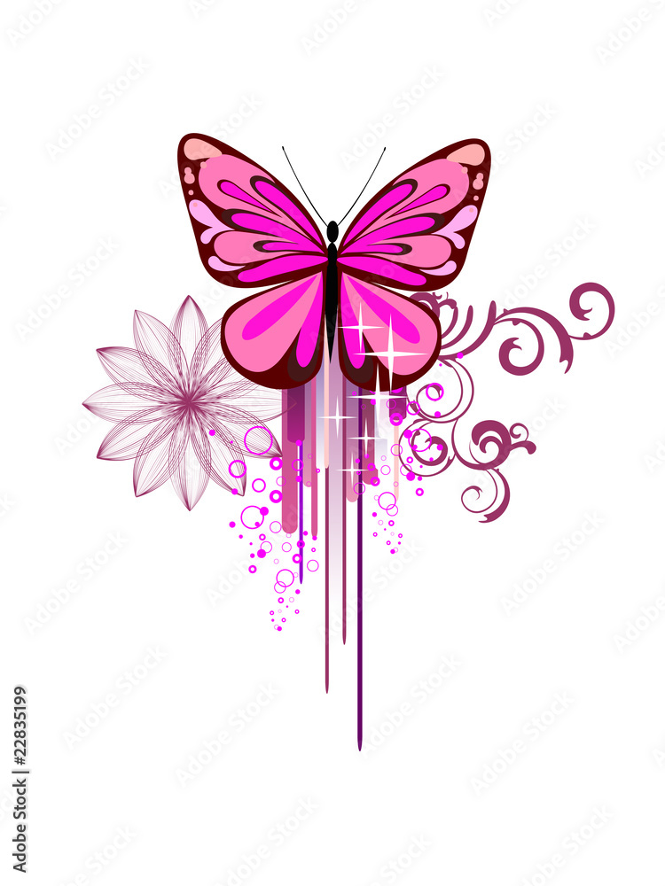 Obraz premium Bunter Schmetterling