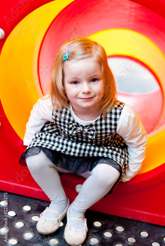 Playground and girl