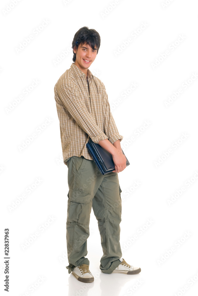 Fototapeta premium Teenager boy student