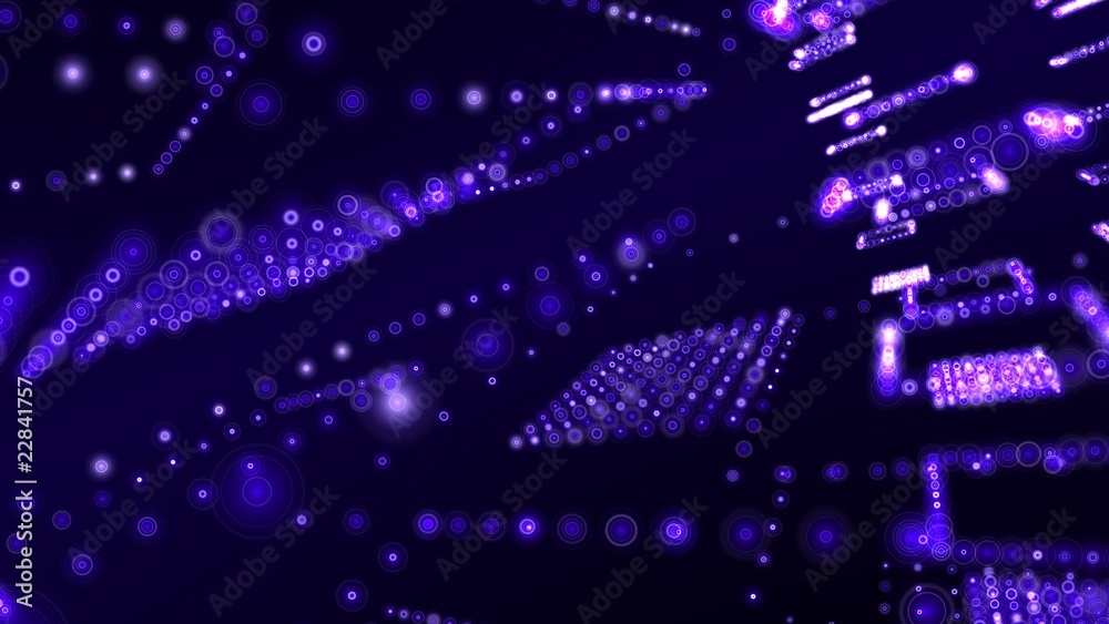 Obraz premium blue matrix space background - hdtv format