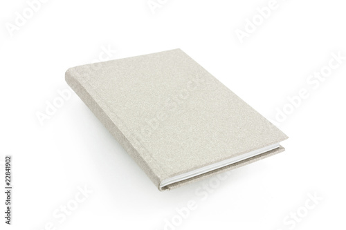 grey case bound book