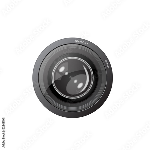 A camera lens vector illustration