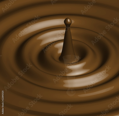 A vector illustration of a chocolate or caramel ripple