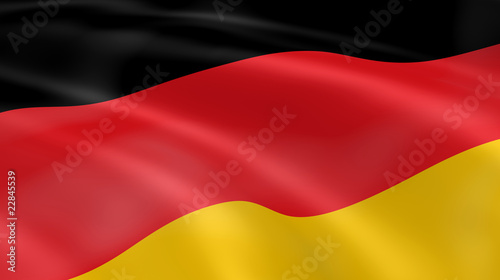 Germany flag in the wind