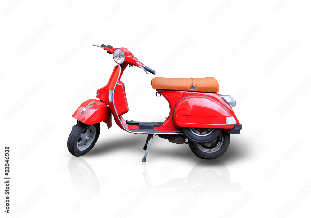Obraz premium Red scooter