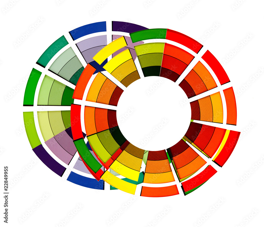 Obraz premium circle of colorful samples