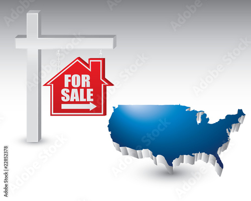 for sale sign blue united states icon
