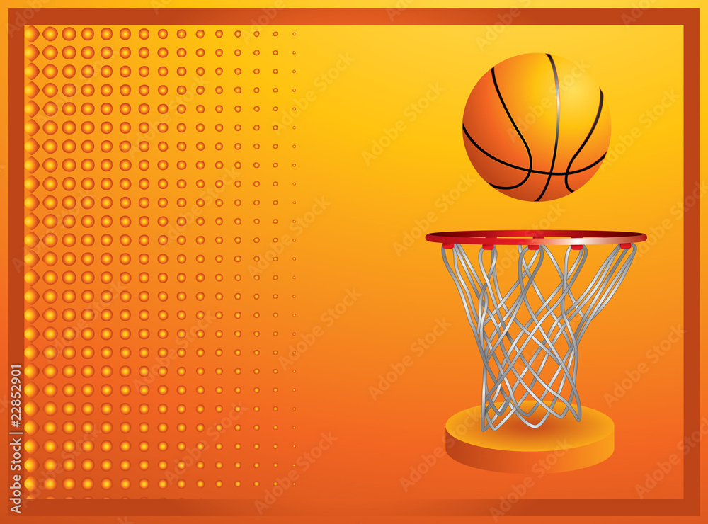basketball and hoop orange halftone template basketball and hoop orange halftone template