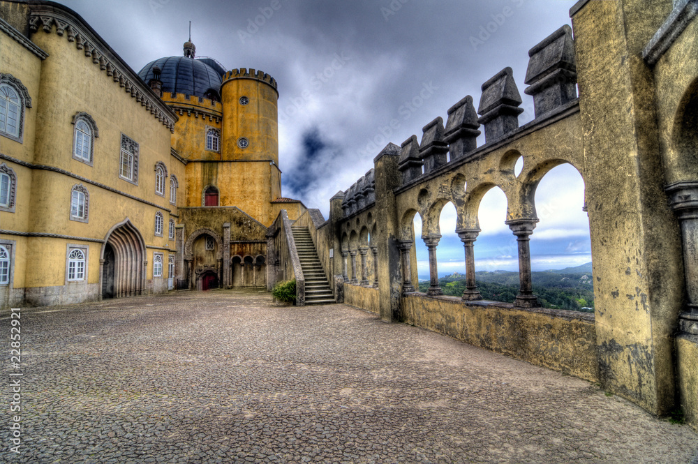 HDR image of Pena Palace, Sintra