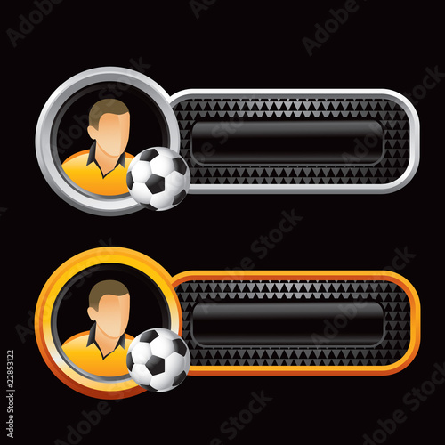 soccer player black checkered tabs