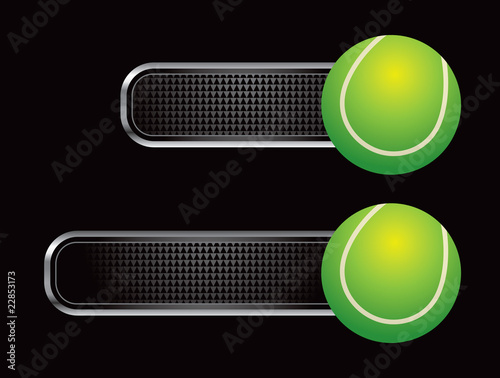 tennis ball black tabs