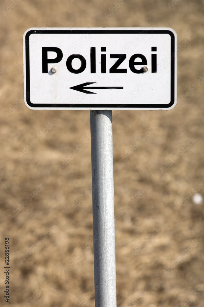 Schild Polizei