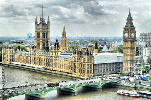 big ben et pont sur la tamise photo