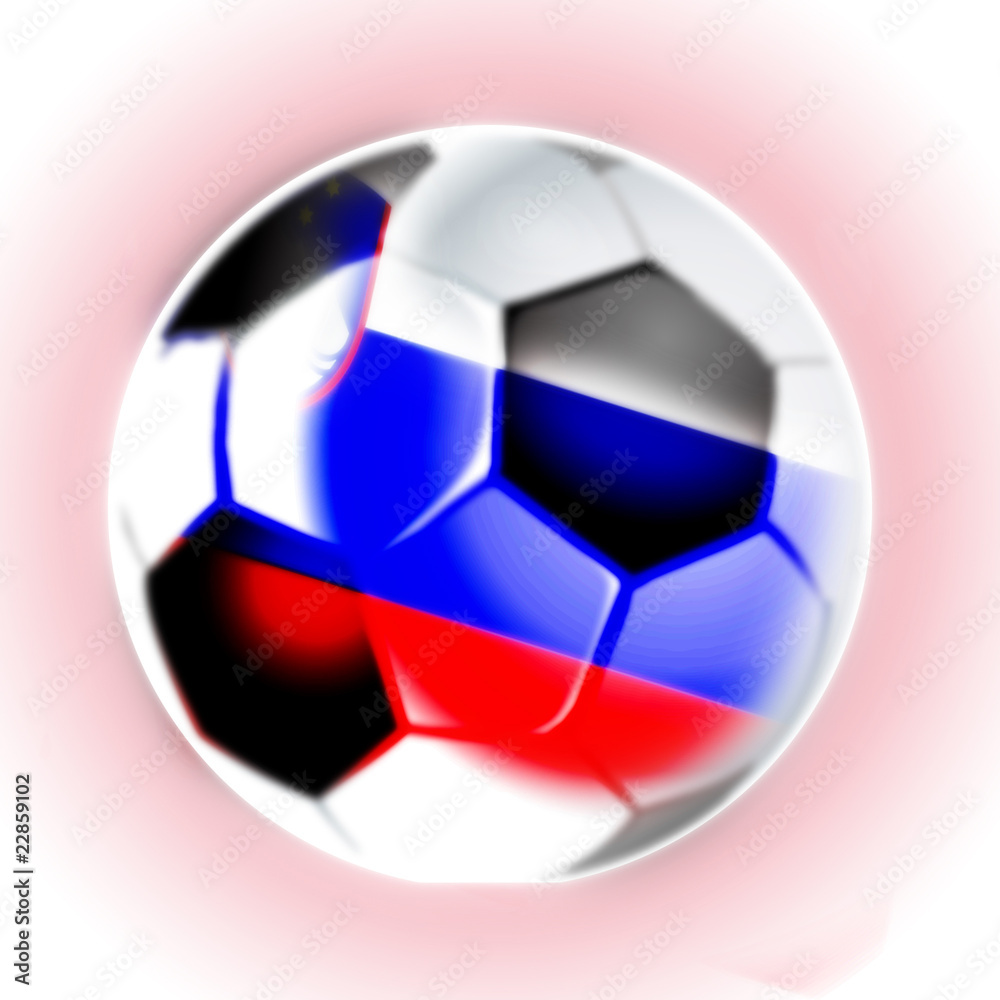 Obraz premium slovenia football soccer ball