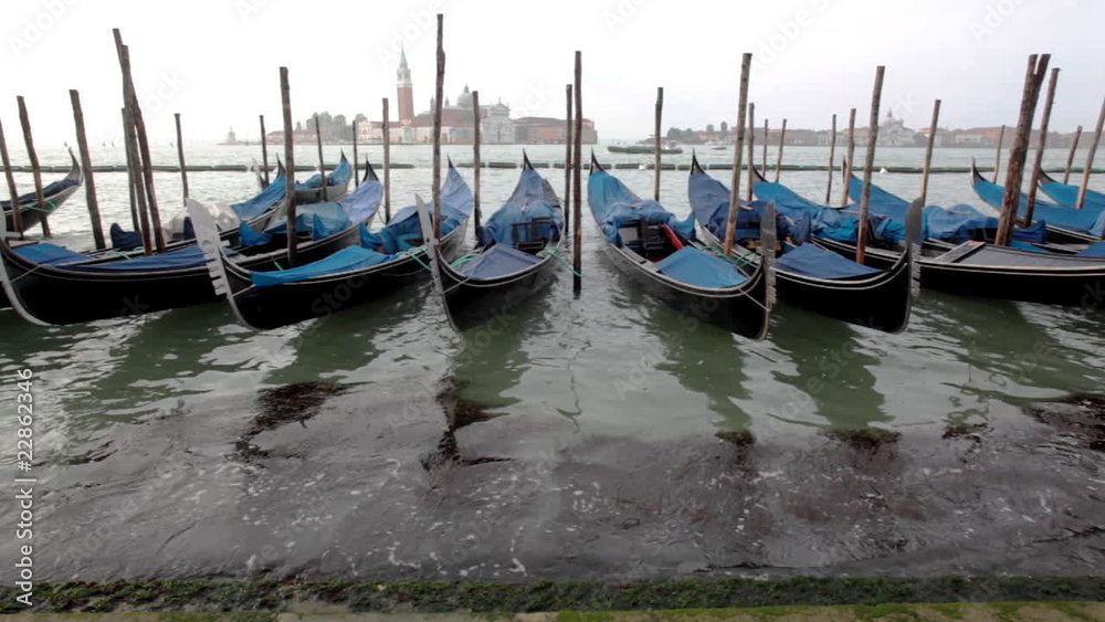 View on Gondola and channel with traffic View on Gondola and channel with traffic