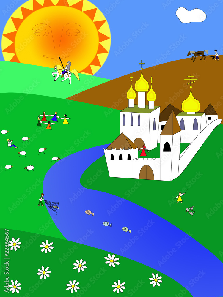 Fototapeta premium Russian fairytale