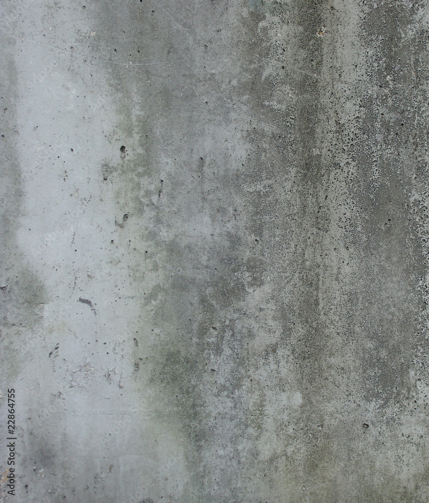 Obraz premium dirty gray green wall with dirt leak drips spurs and mould