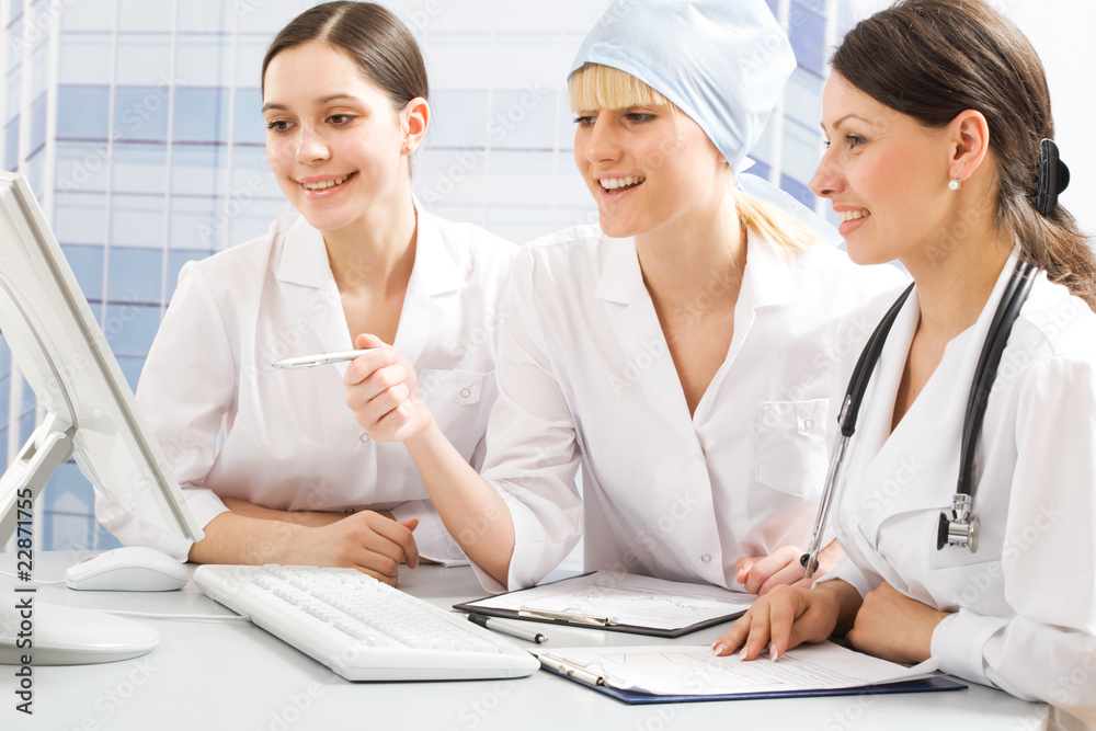 Obraz premium Young doctors