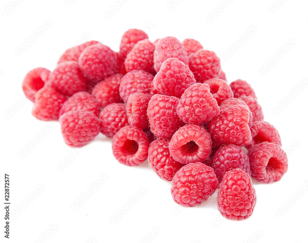 sweet raspberry isolated on white. sweet raspberry isolated on white.