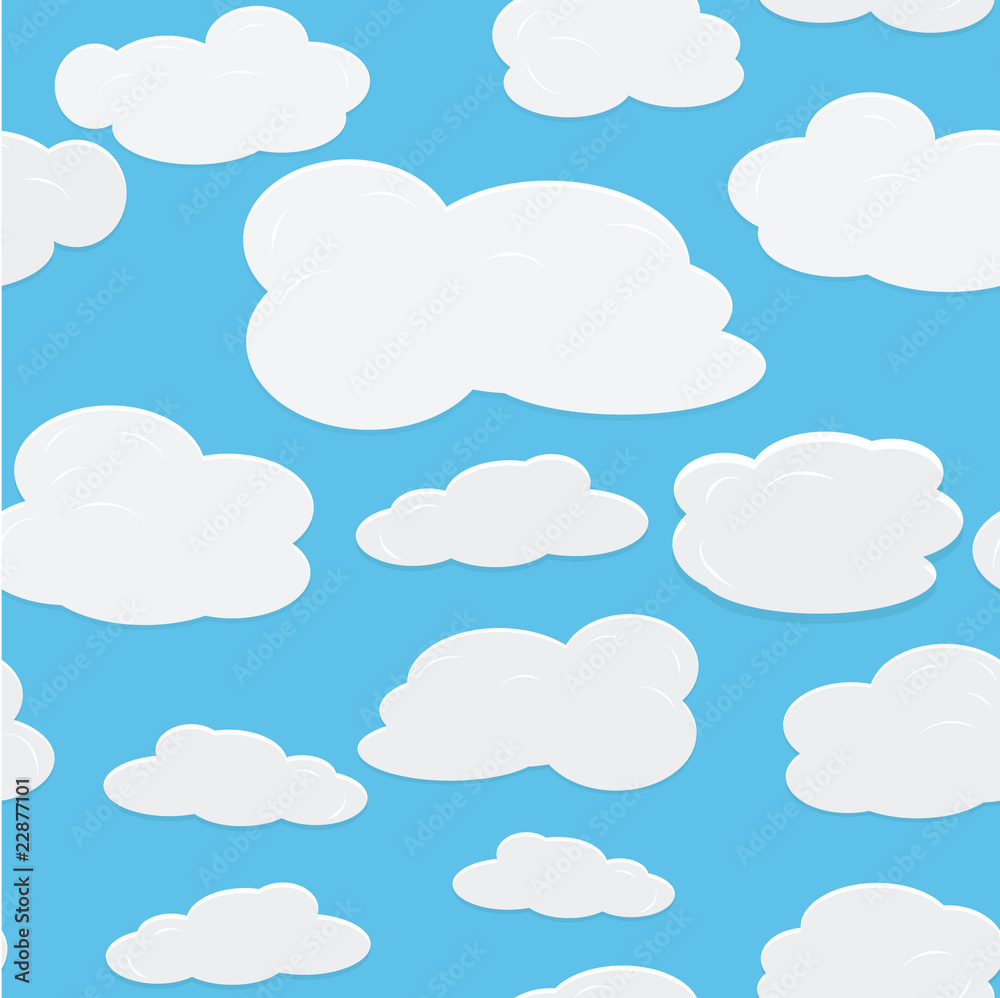 vector seamless background with sky