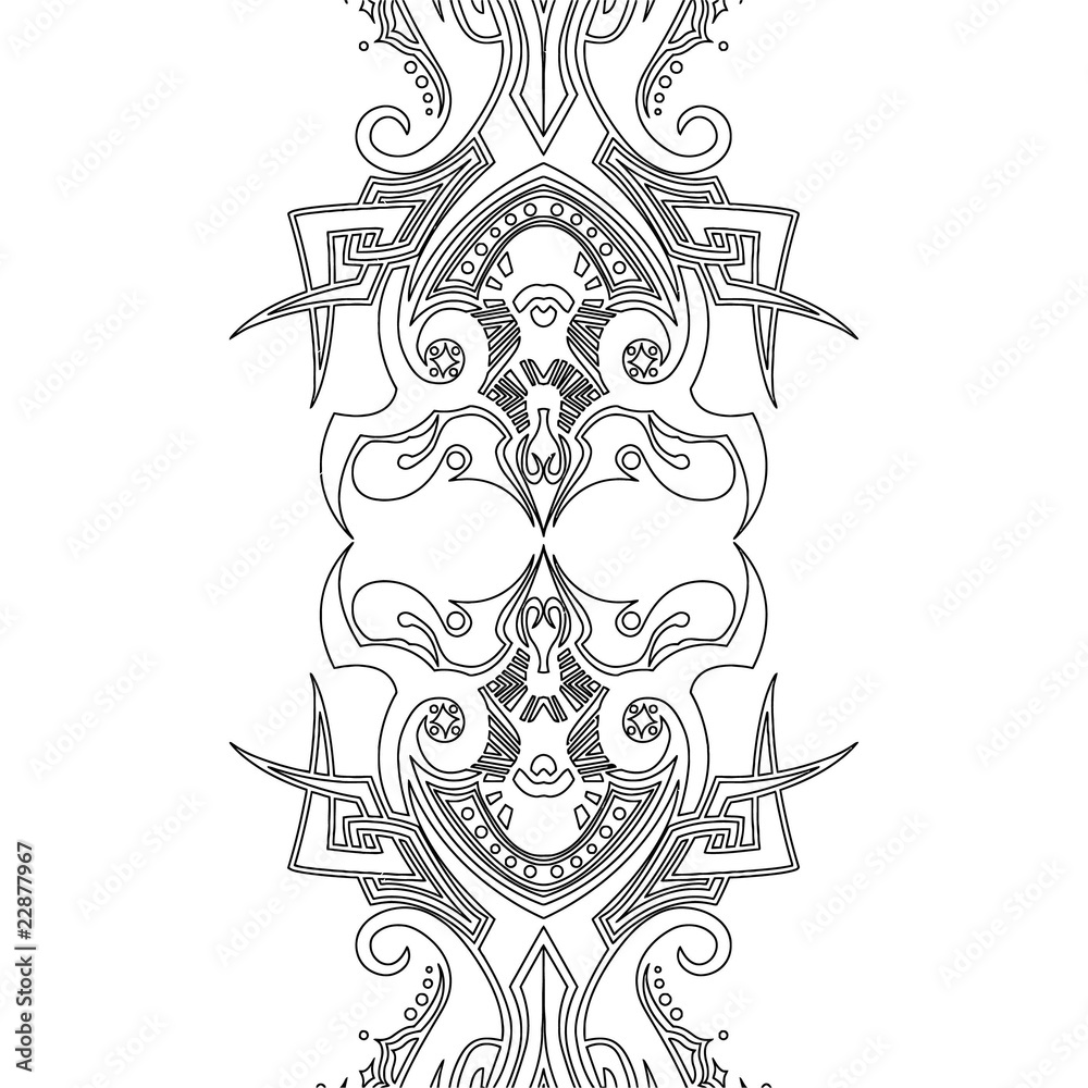 Tribal tattoo vector illustration Tribal tattoo vector illustration