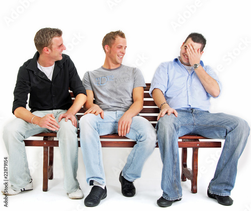 Obraz na plátně plaudern auf der Parkbank