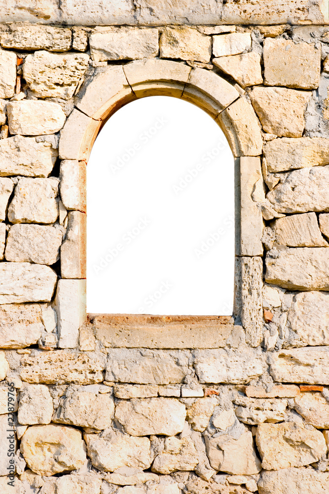 Window in a stone wall