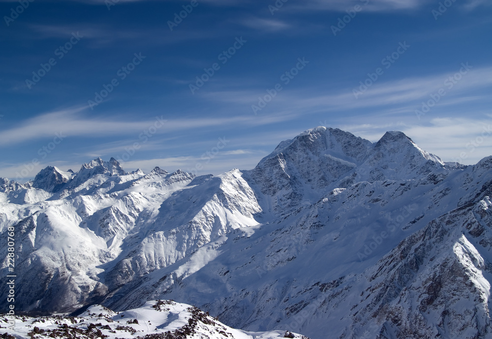 Panoramic view from Elbrus