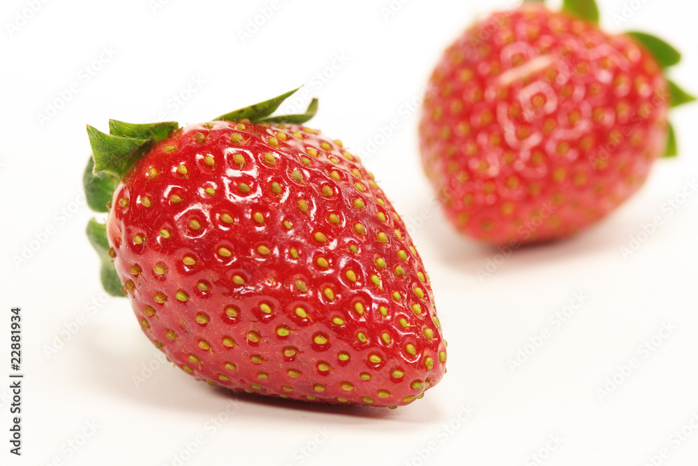 zwei Erdbeeren zwei Erdbeeren
