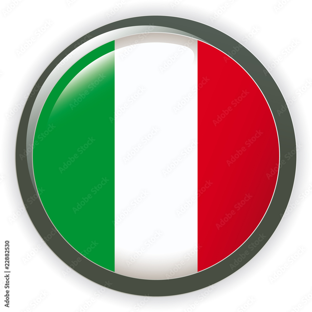Orb ITALY Flag vector button illustration 3D Orb ITALY Flag vector button illustration 3D