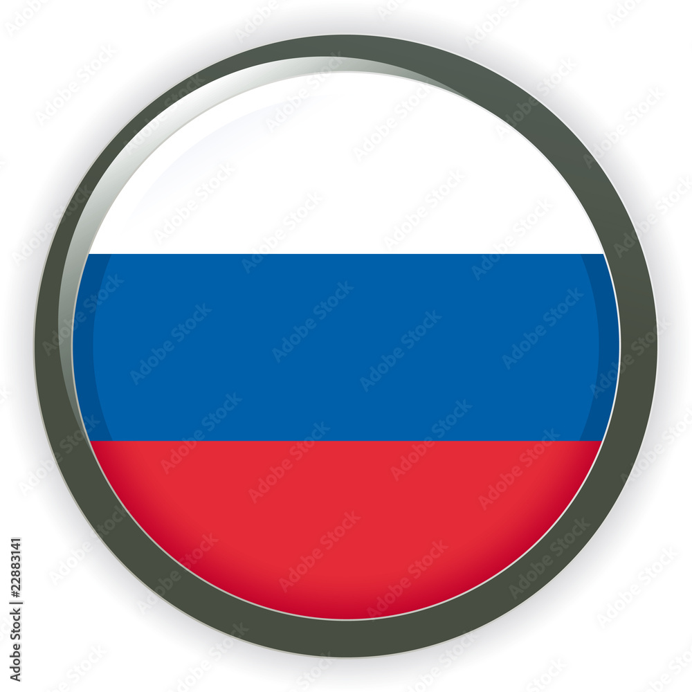 Orb RUSSIA Flag vector button illustration 3D Orb RUSSIA Flag vector button illustration 3D