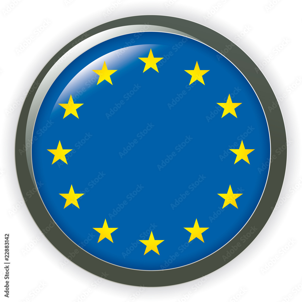 orb EUROPE Flag vector button illustration 3D orb EUROPE Flag vector button illustration 3D
